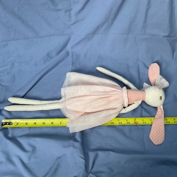 Lot of three cotton and linen stuffies loveys nursery decor - Picture 3 of 15